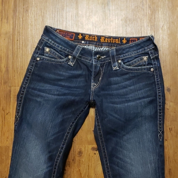 Rock revival elena boot cut crystal bling jeans - Picture 3 of 7